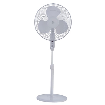 Perfect Aire Perfect Aire 48.5 in. H X 16 in. D 3 speed Oscillating Pedestal Fan With Remote Remote Control 1PAFP16R